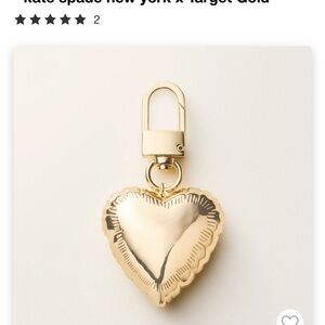 Kate Spade Target Heart bag charm keychain